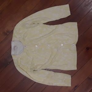Lemon Lime Cardigan Sweater Size XS